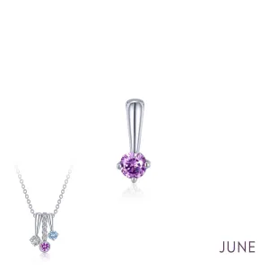 Lafonn June Birthstone Love Pendant