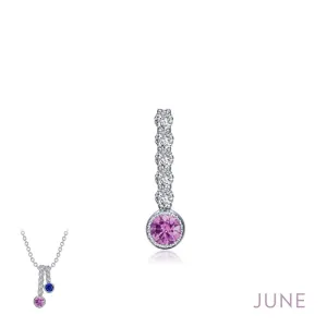 Lafonn June Birthstone Love Pendant
