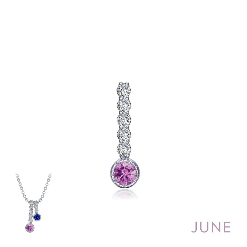 Lafonn June Birthstone Love Pendant