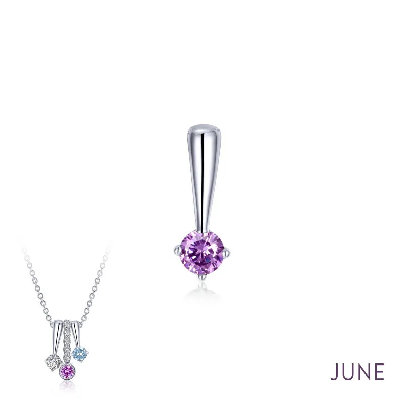 Lafonn June Birthstone Love Pendant