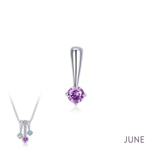 Lafonn June Birthstone Love Pendant
