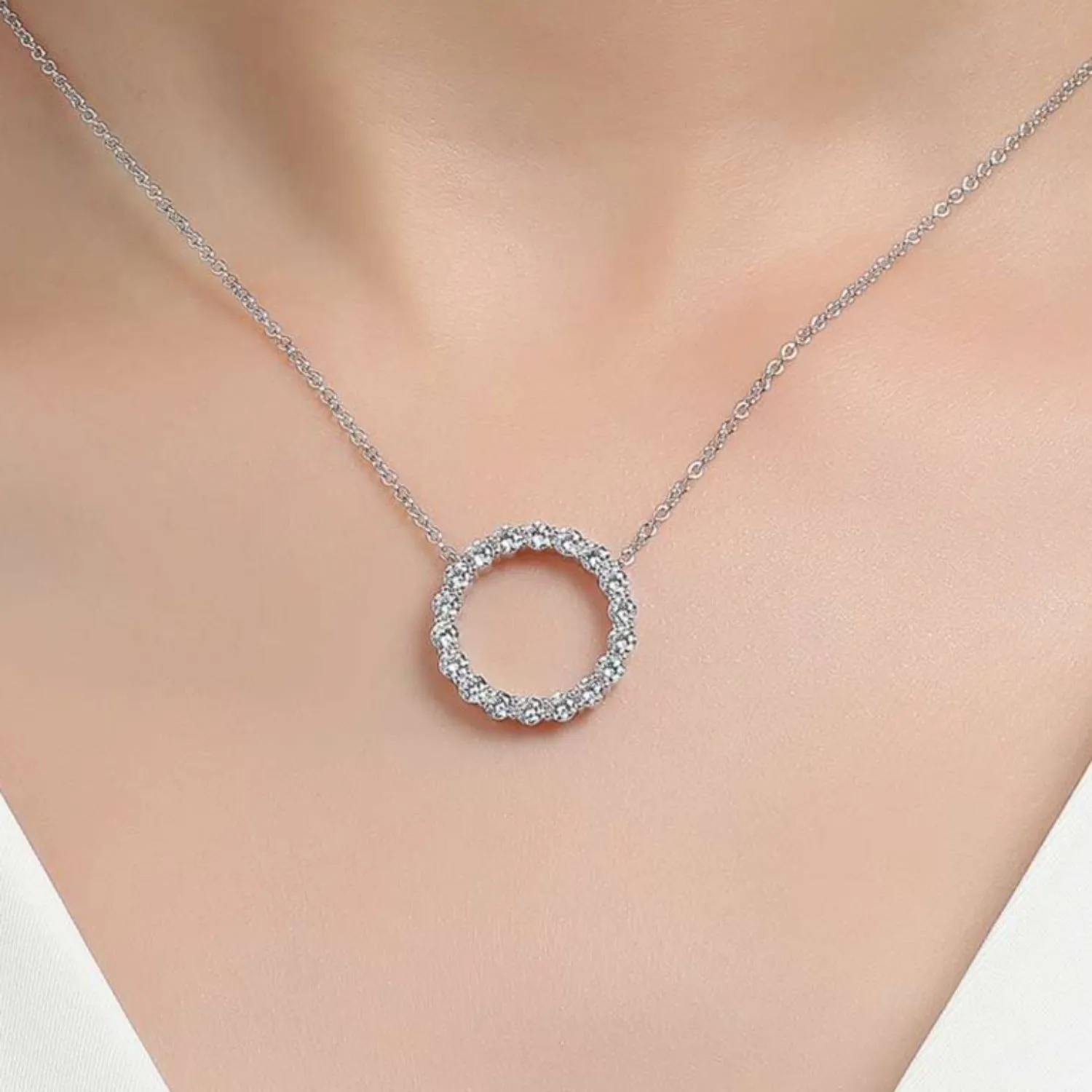 Lafonn Large Classic Open Circle Necklace