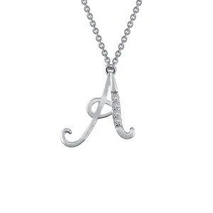 Lafonn Letter A Pendant Necklace