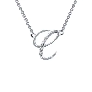 Lafonn Letter C Pendant Necklace