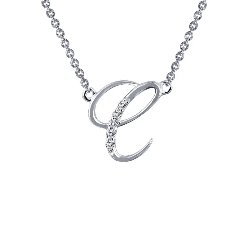 Lafonn Letter C Pendant Necklace