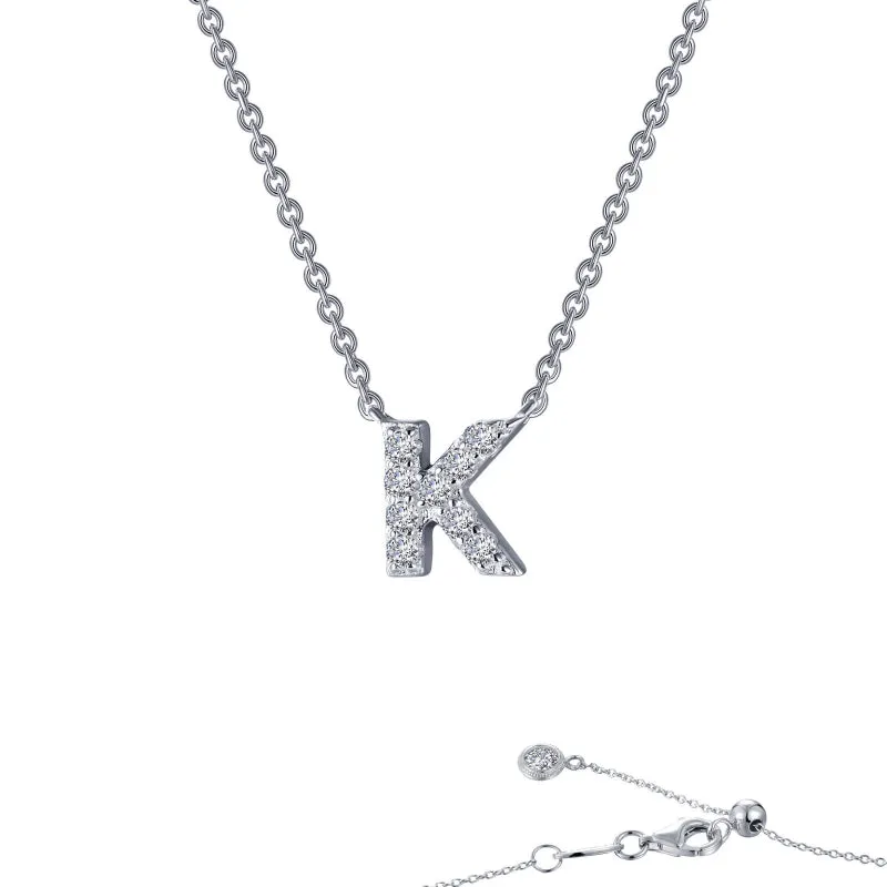 Lafonn Letter K Pendant Necklace
