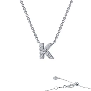 Lafonn Letter K Pendant Necklace