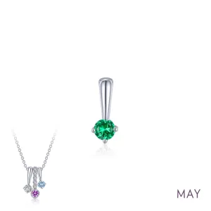Lafonn May Birthstone Love Pendant