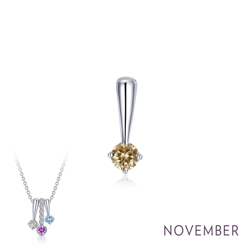 Lafonn November Birthstone Love Pendant
