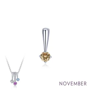 Lafonn November Birthstone Love Pendant