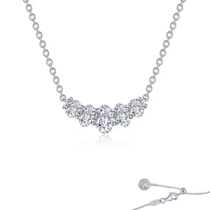 Lafonn Oval Five-Stone Necklace