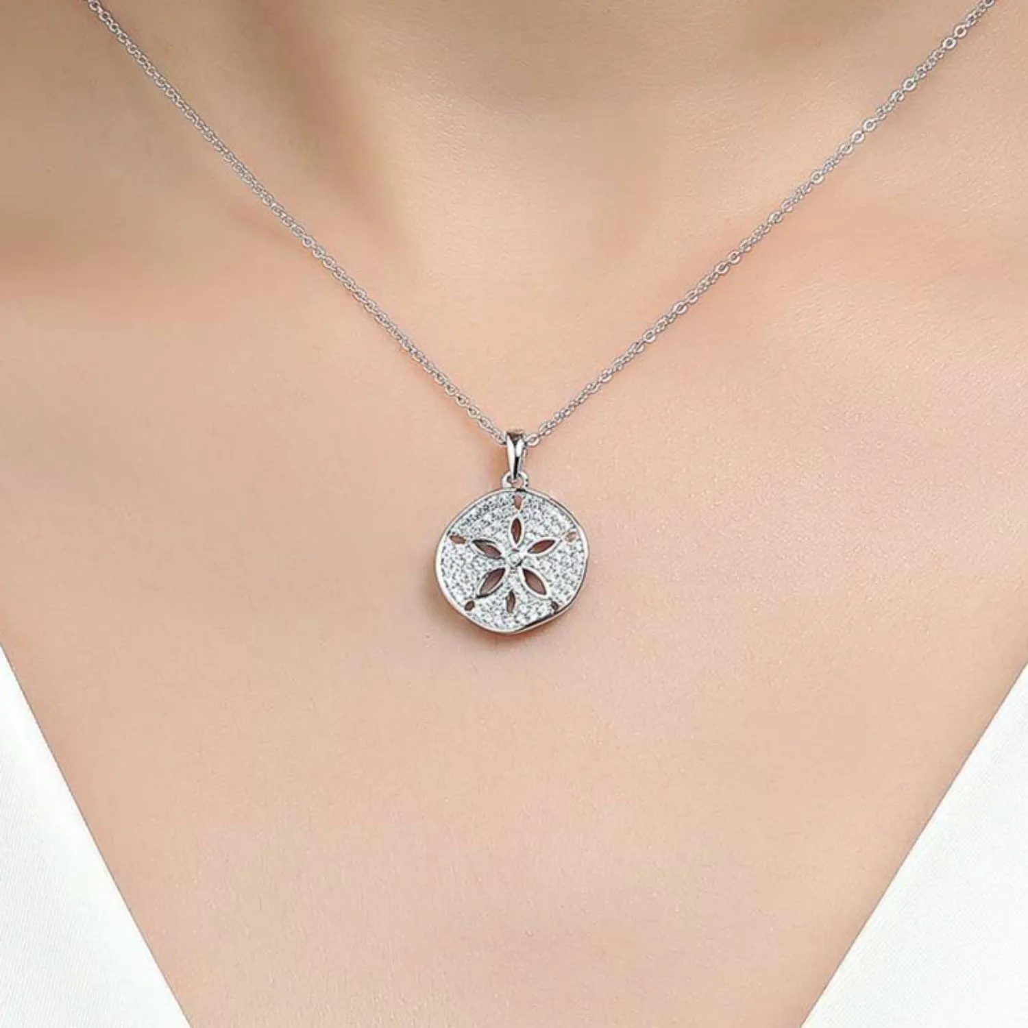 Lafonn Sand Dollar Pendant