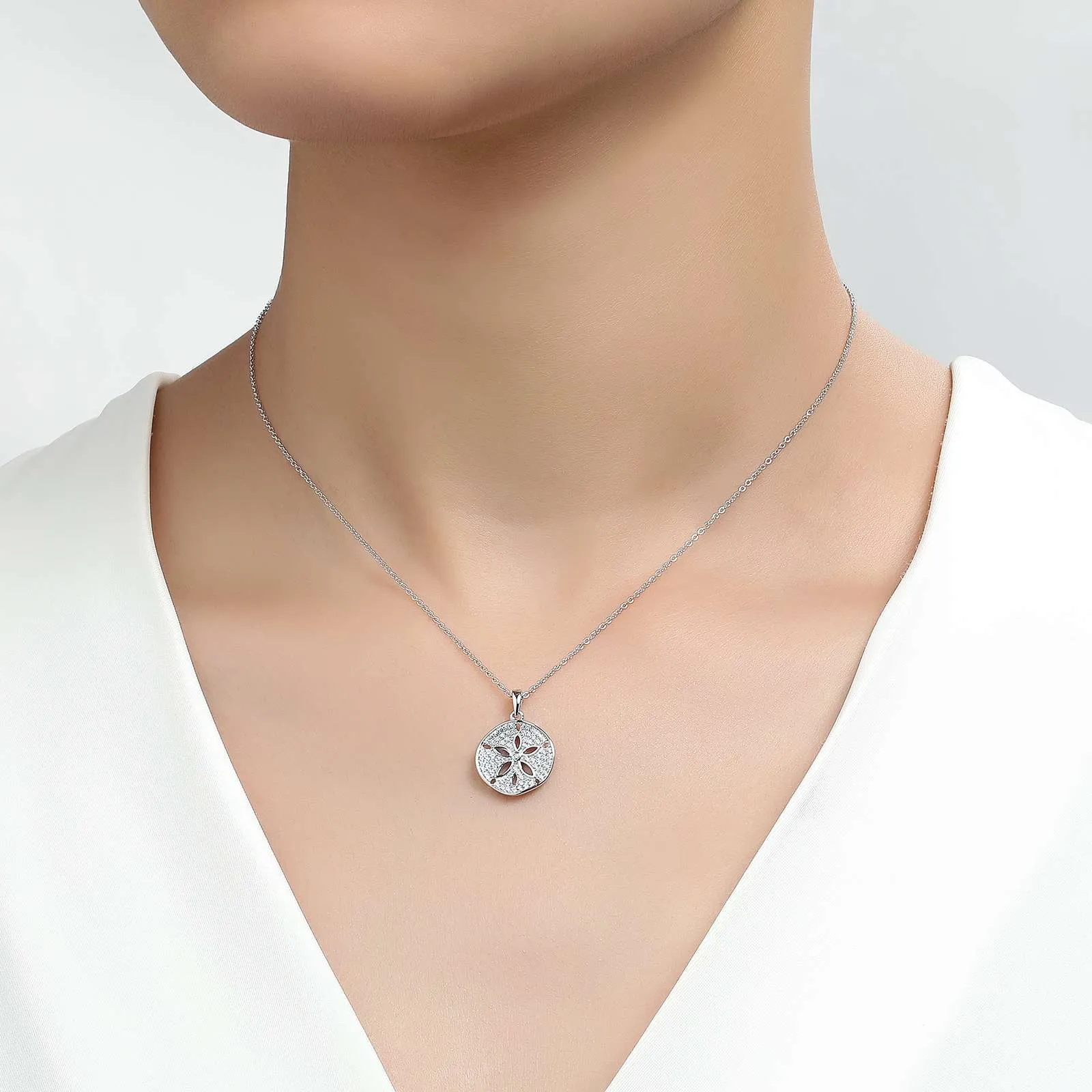 Lafonn Sand Dollar Pendant