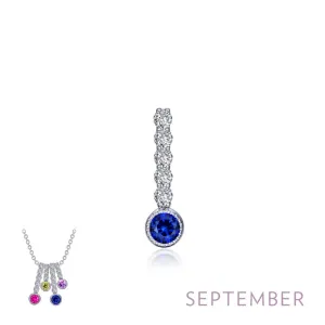 Lafonn September Birthstone Love Pendant
