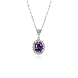 Lafonn Simulated Diamond & Amethyst Twilight Essence Necklace N0353AMP20
