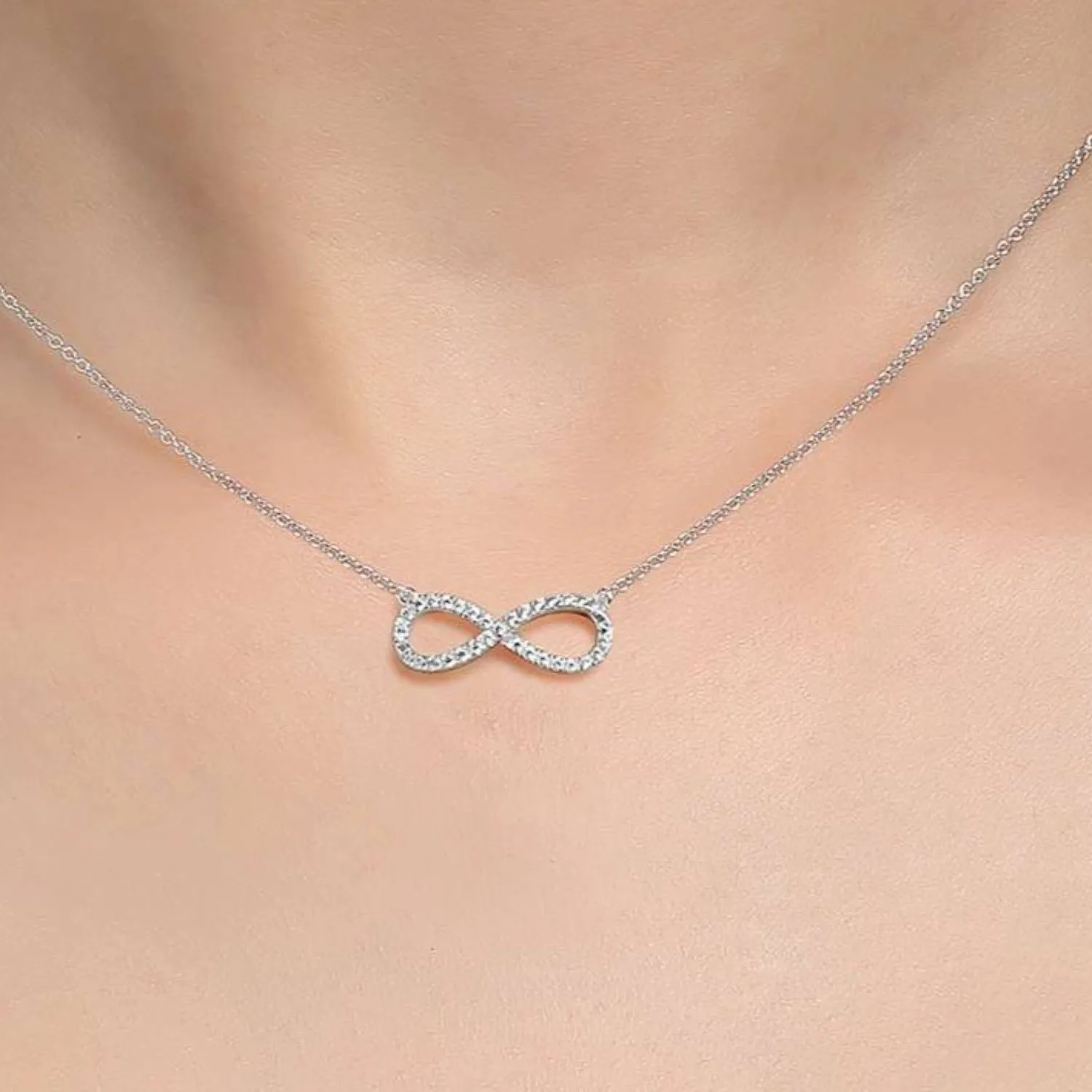 Lafonn Simulated Diamond Infinity Necklace