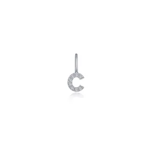 Lafonn Simulated Diamond Letter C Charm Pendant P2040CPC