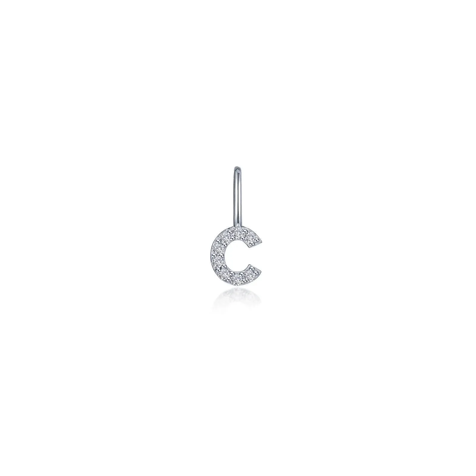 Lafonn Simulated Diamond Letter C Charm Pendant P2040CPC