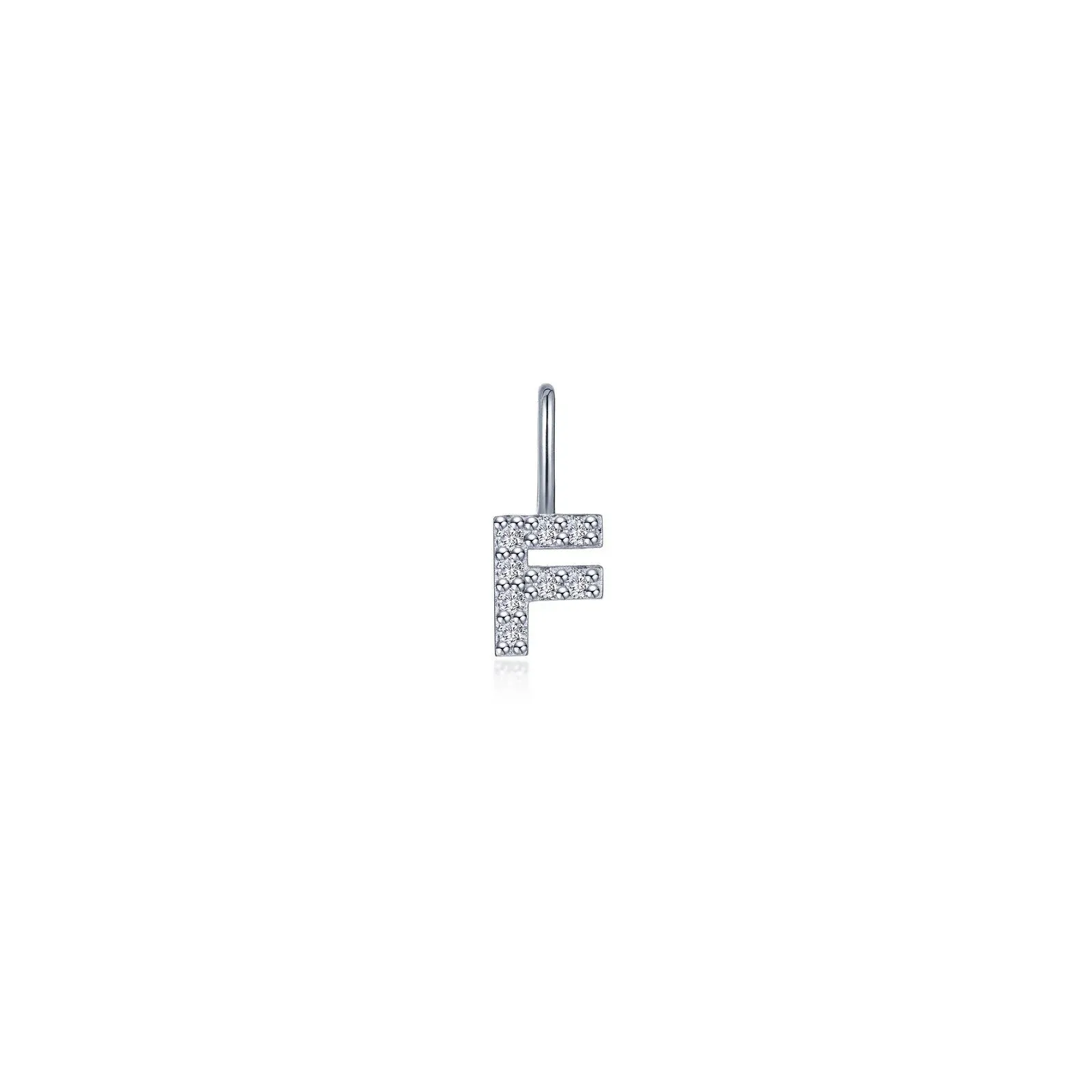 Lafonn Simulated Diamond Letter F Charm Pendant P2040CPF