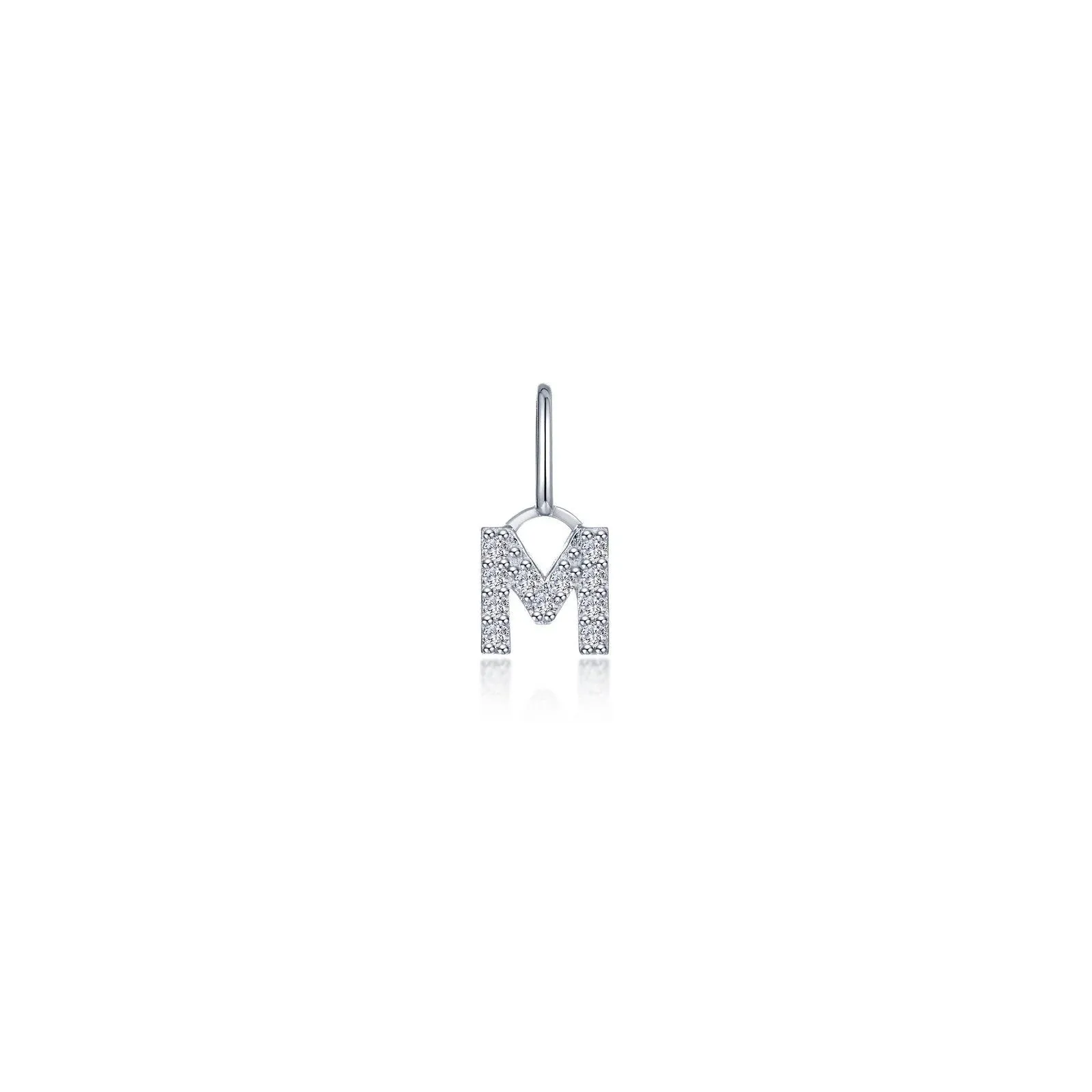 Lafonn Simulated Diamond Letter M Charm Pendant P2040CPM