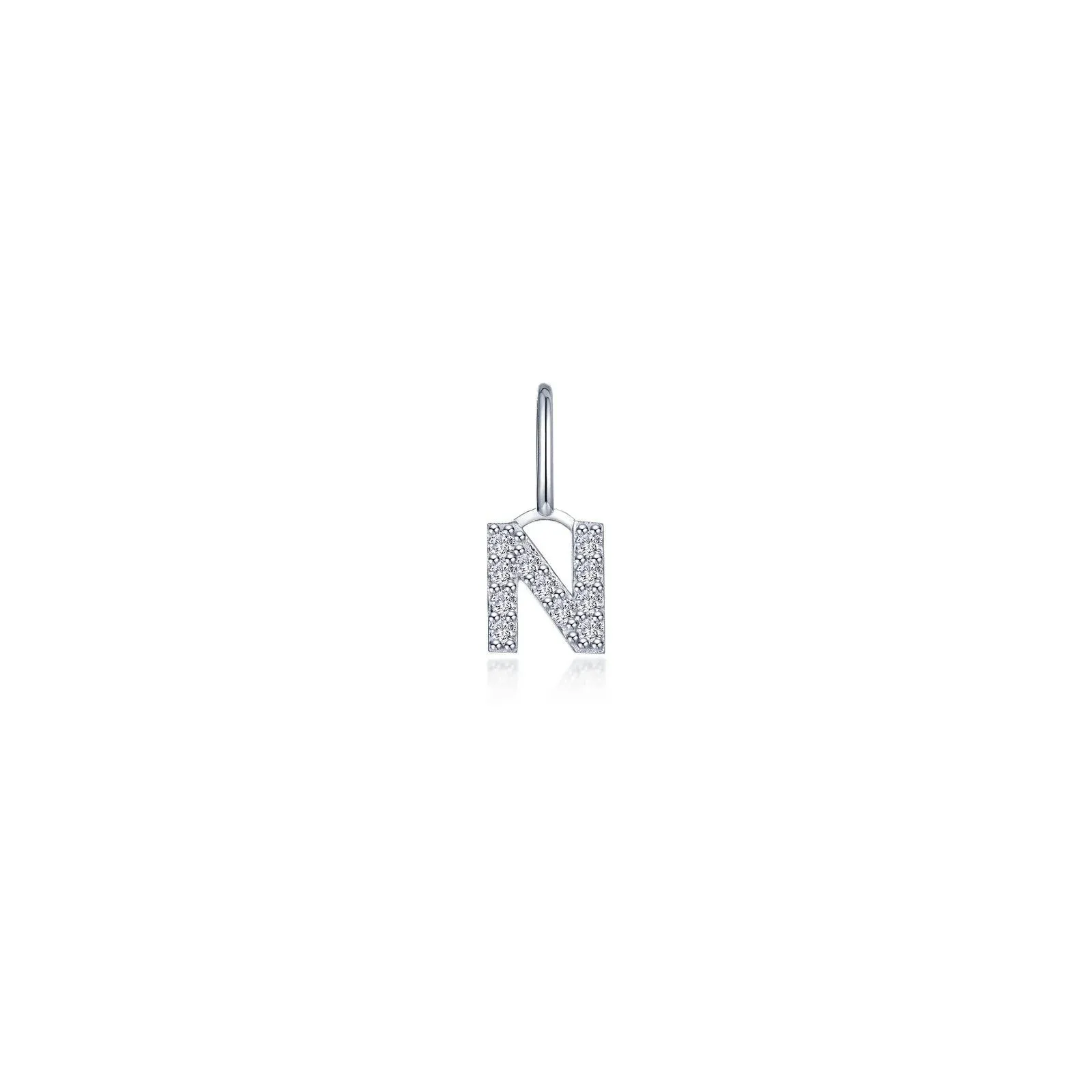 Lafonn Simulated Diamond Letter N Charm Pendant P2040CPN