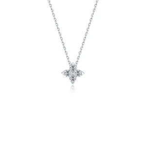 Lafonn Simulated Diamond Trillium Superbloom Necklace N0344CLP