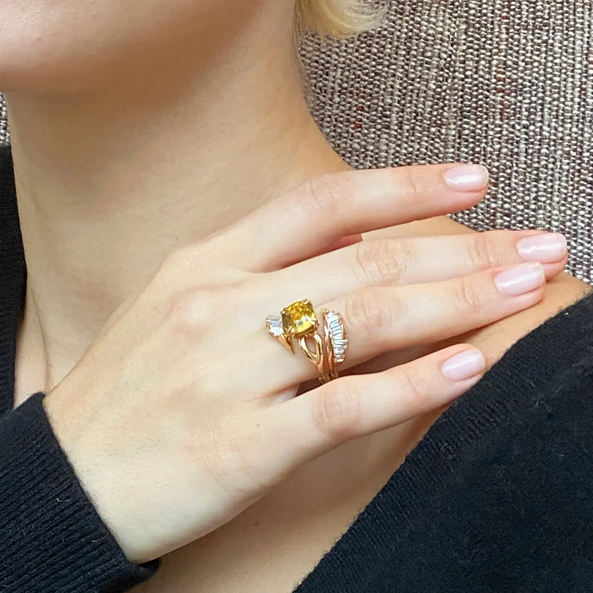 Languid Solitaire Ring - Sphene