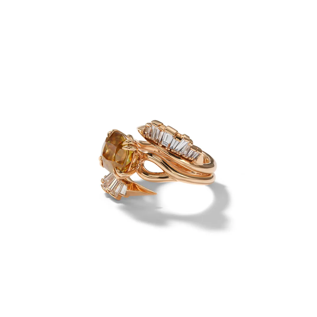 Languid Solitaire Ring - Sphene