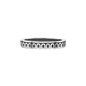 L'Arc de DAVIDOR PM Ring, Platinum with Satin Finish