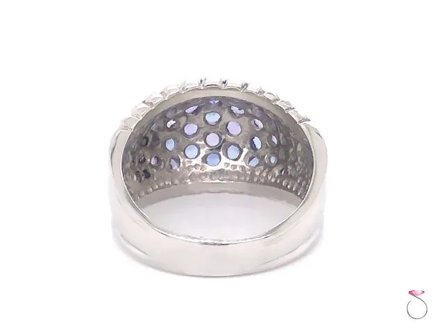 Large 2.00 ctw. Tanzanite Dome Ring in Platinum