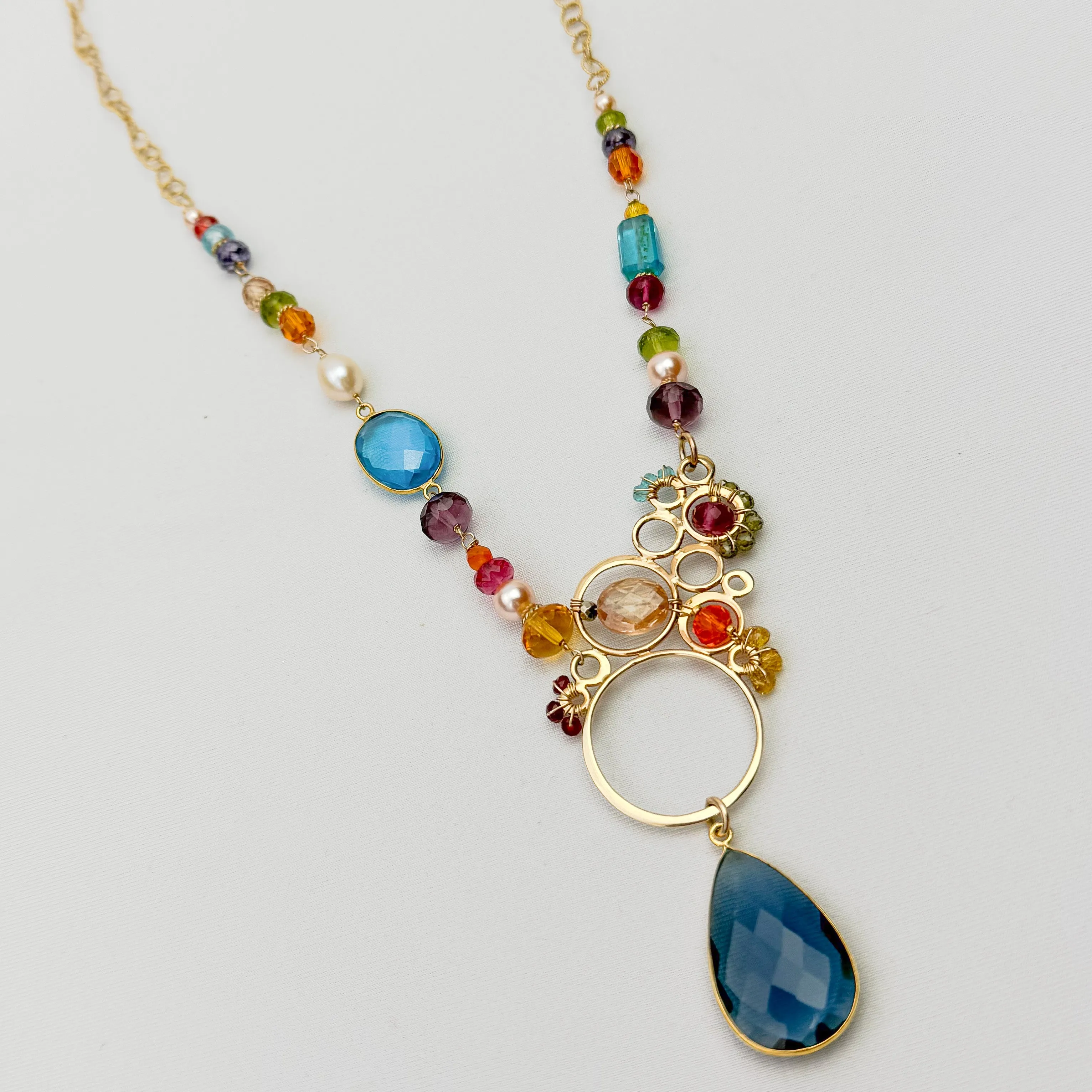 Layla Asymmetrical Large Bubble Necklace