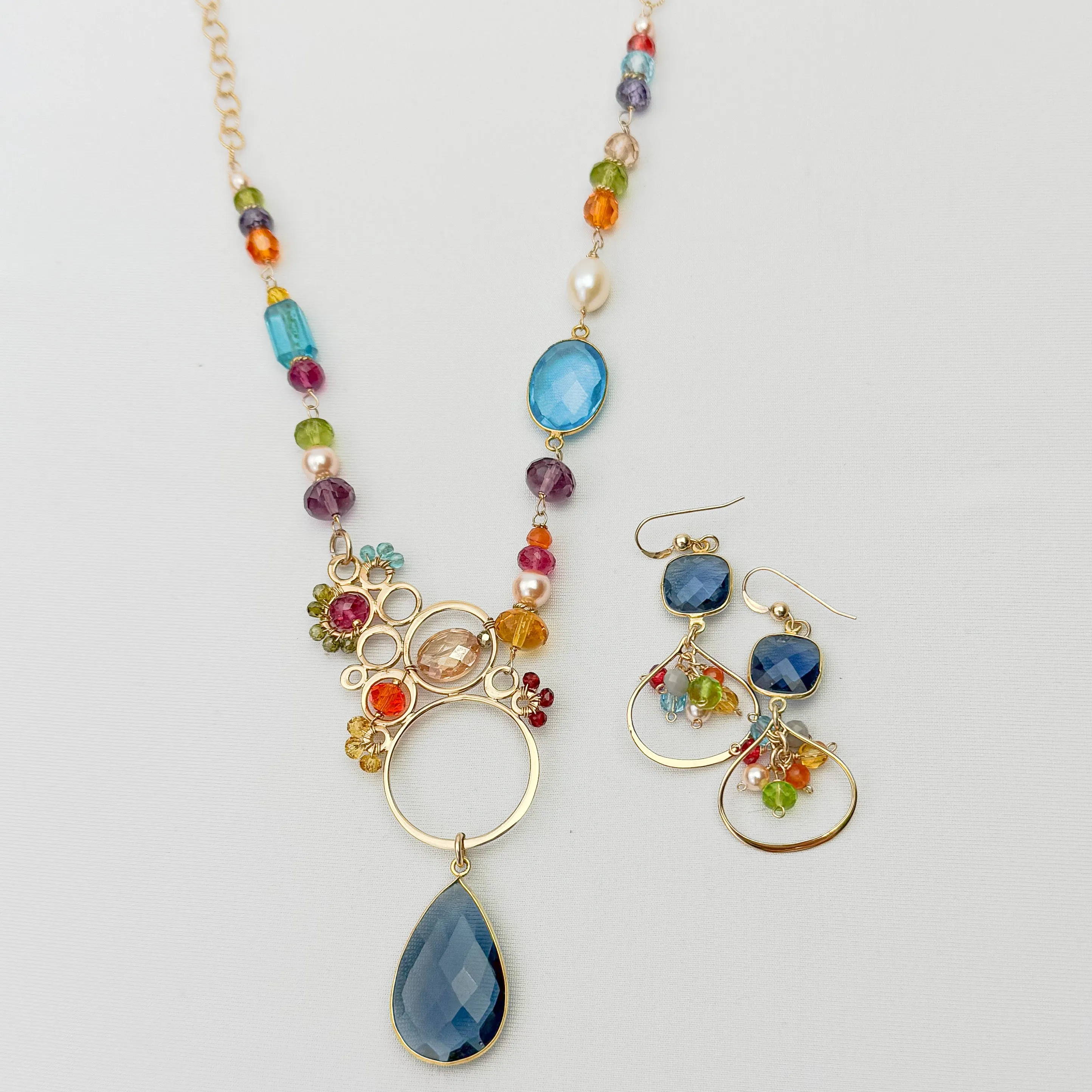 Layla Asymmetrical Large Bubble Necklace