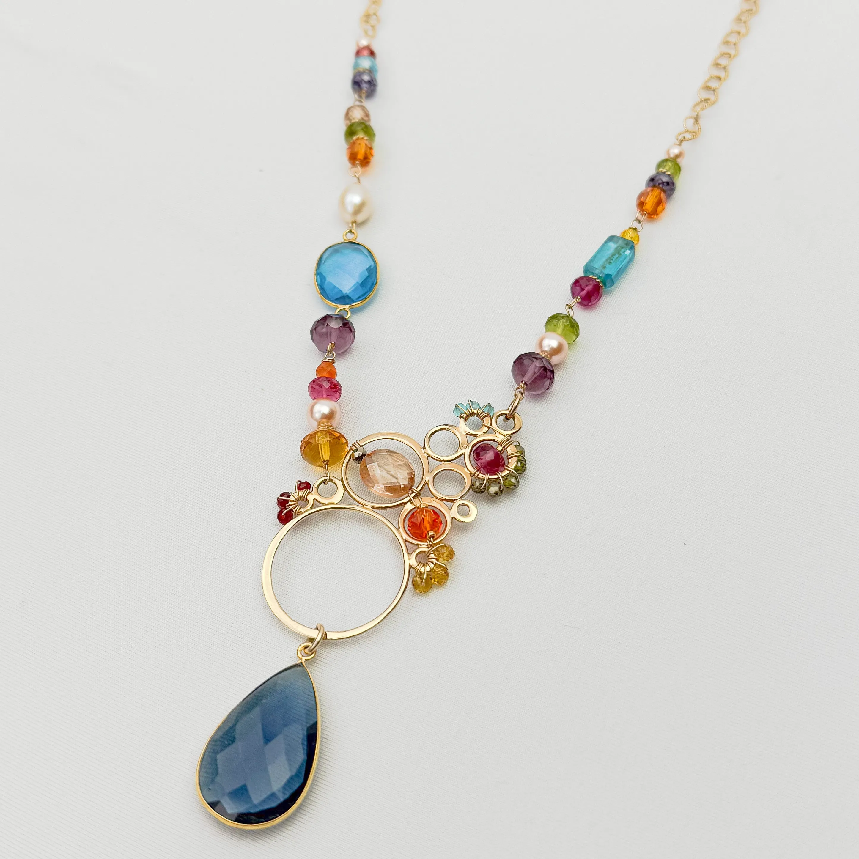 Layla Asymmetrical Large Bubble Necklace