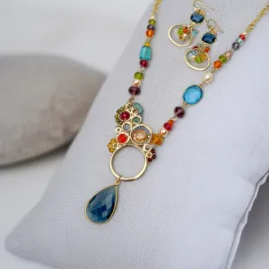 Layla Asymmetrical Large Bubble Necklace