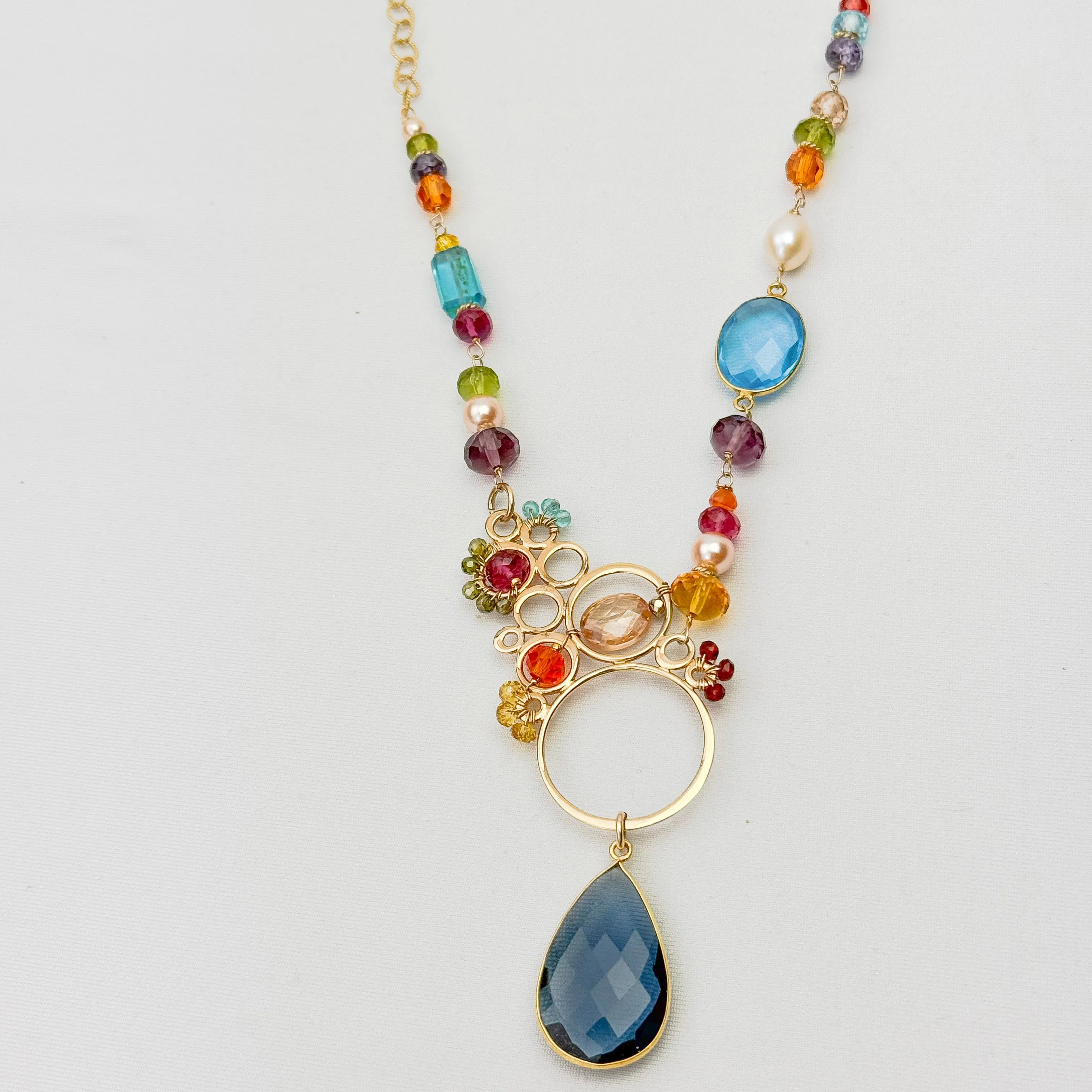 Layla Asymmetrical Large Bubble Necklace