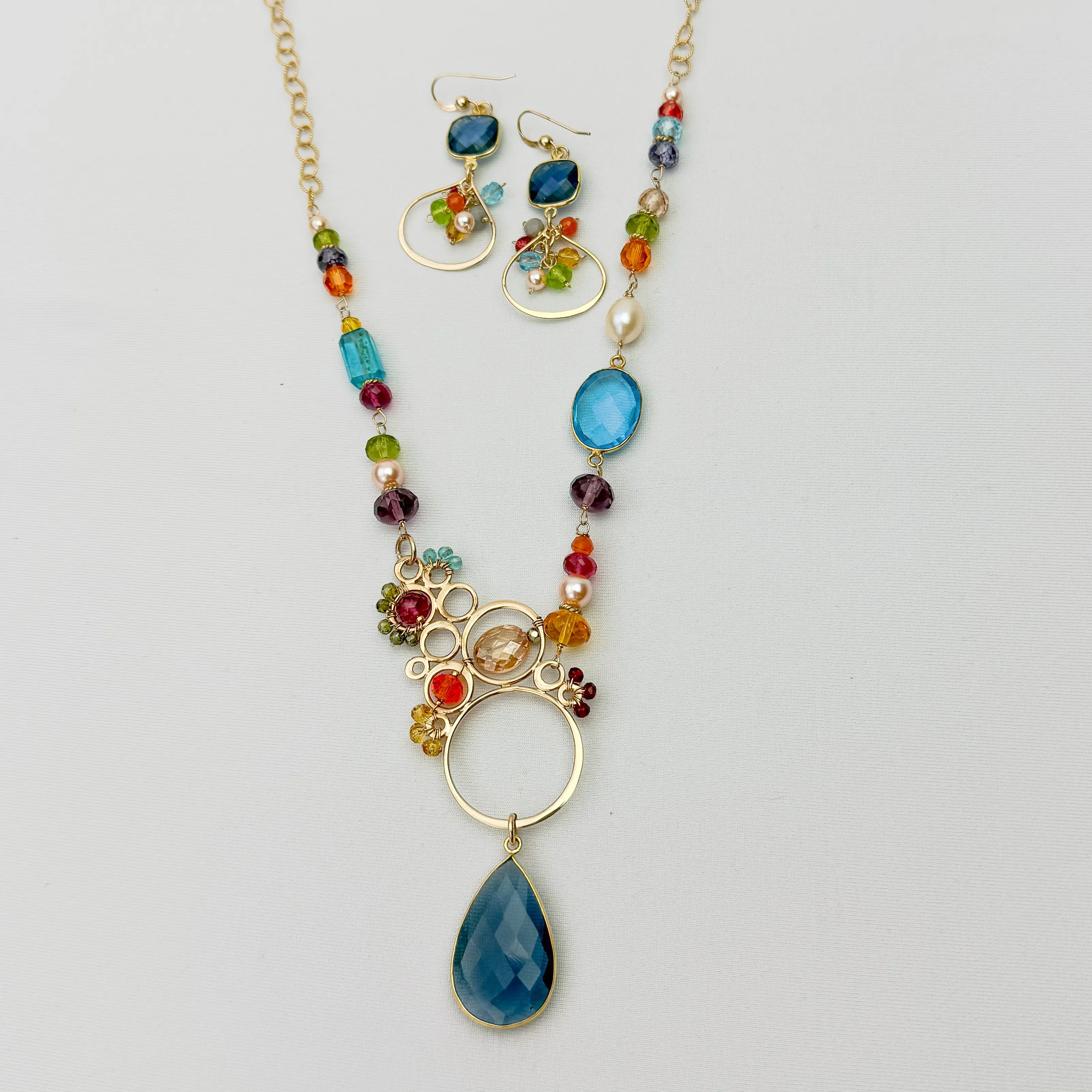 Layla Asymmetrical Large Bubble Necklace