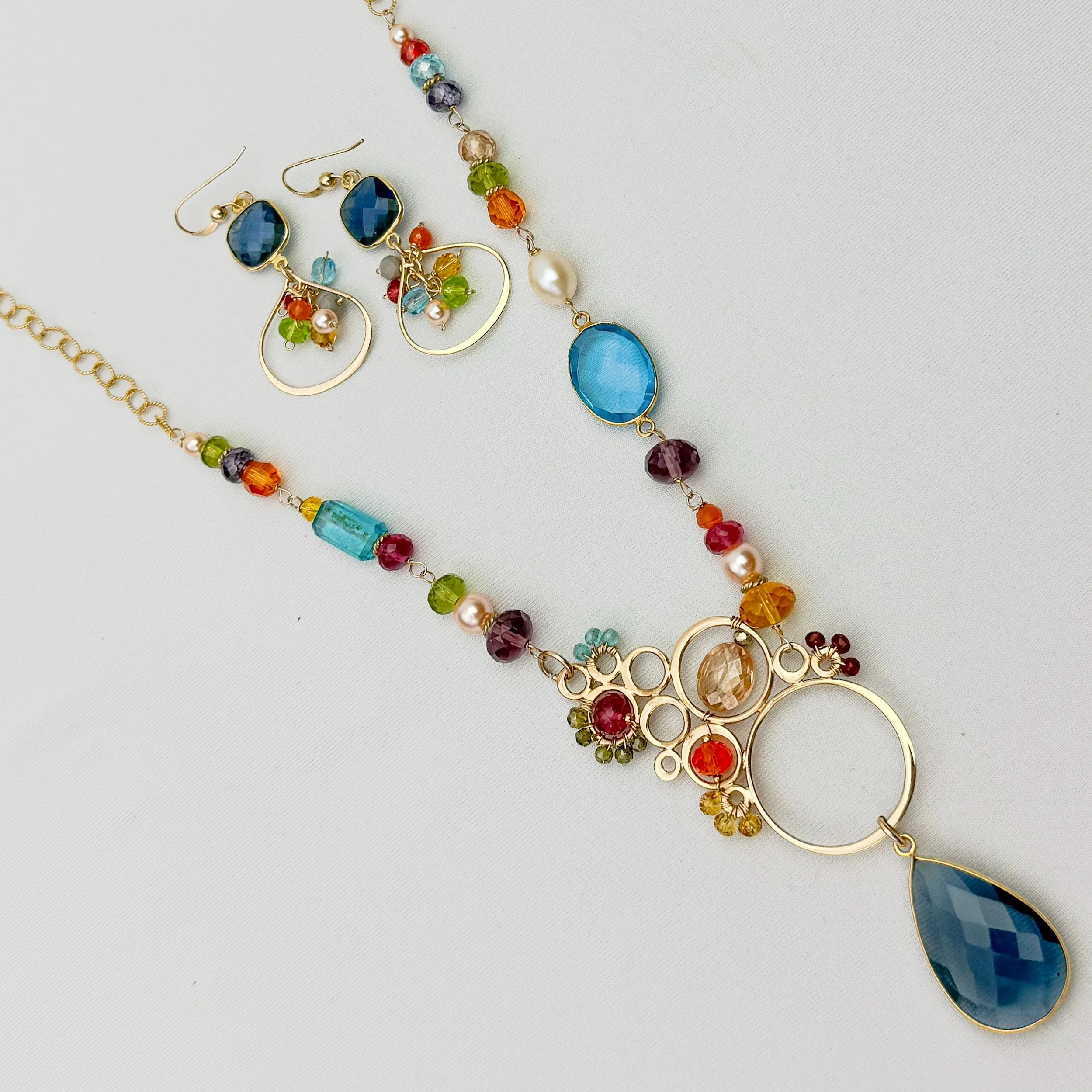 Layla Asymmetrical Large Bubble Necklace