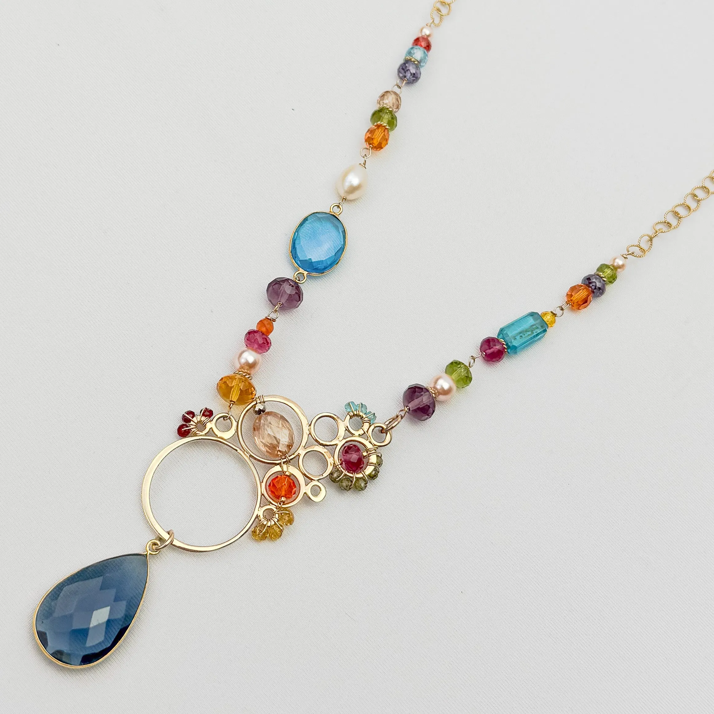 Layla Asymmetrical Large Bubble Necklace
