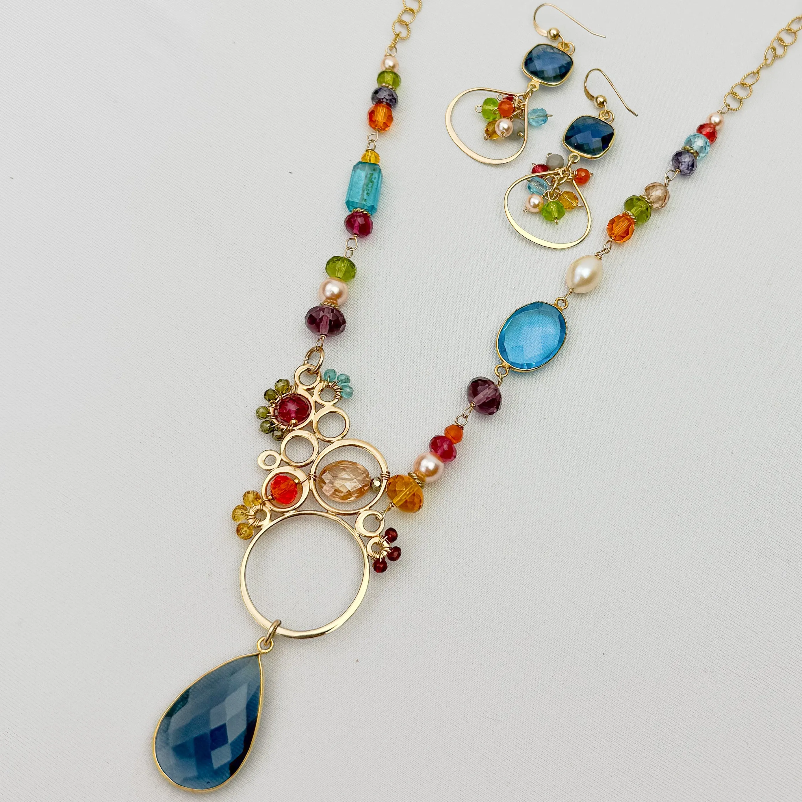 Layla Asymmetrical Large Bubble Necklace