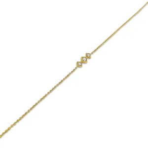 Lex Triple Diamond Motif Bracelet
