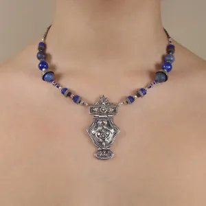 Lifegiving Lovebirds: handmade Greek silver and sapphire