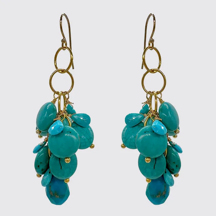 Linking Cluster Earrings