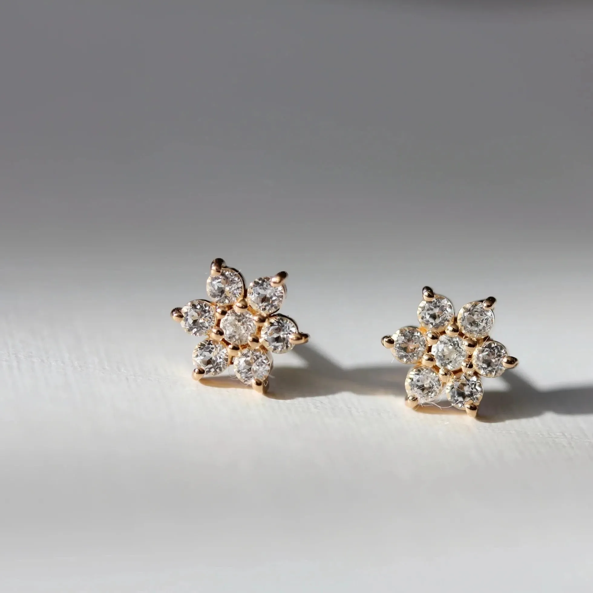 Little Gold Willow Stud Earrings