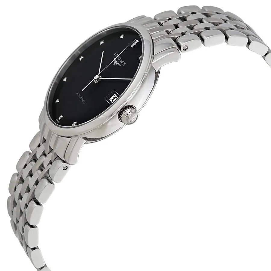 Longines Elegant Automatic Black Dial Midsize Watch L48094576