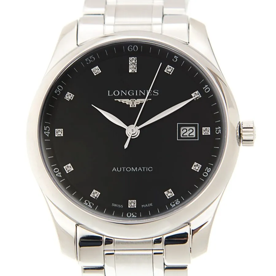 Longines Master Automatic Diamond Black Dial Men's Watch L2.793.4.57.6