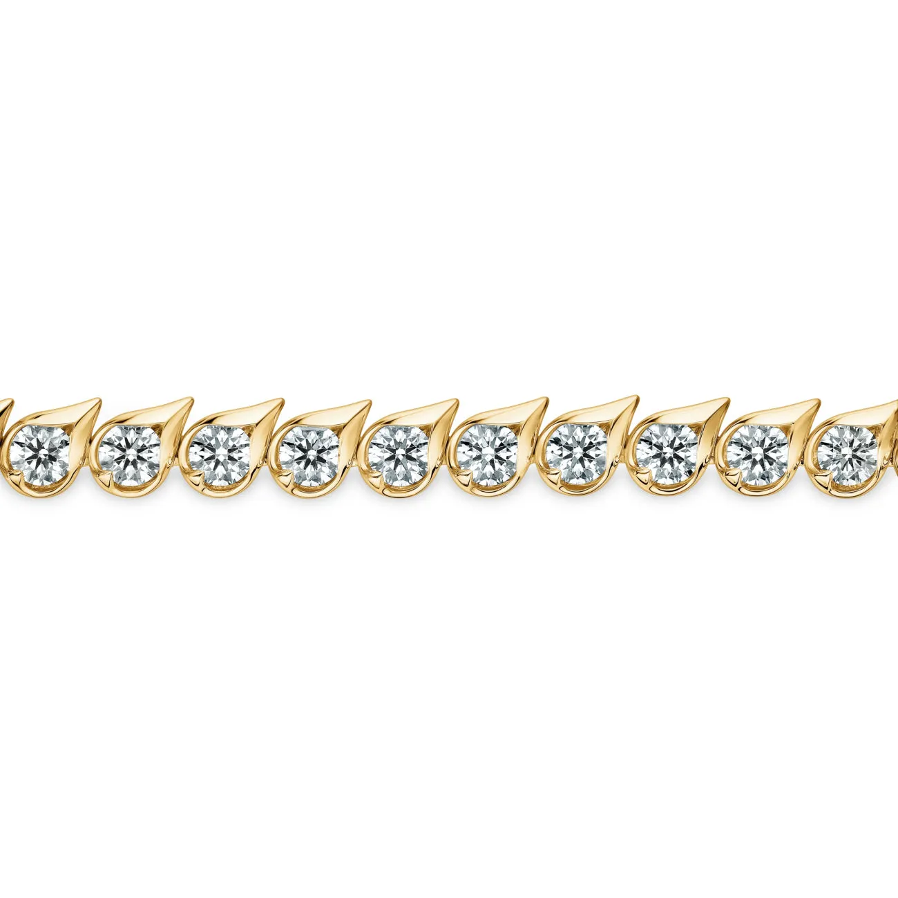 LU Droplet 18K Yellow Gold Diamond Bracelet