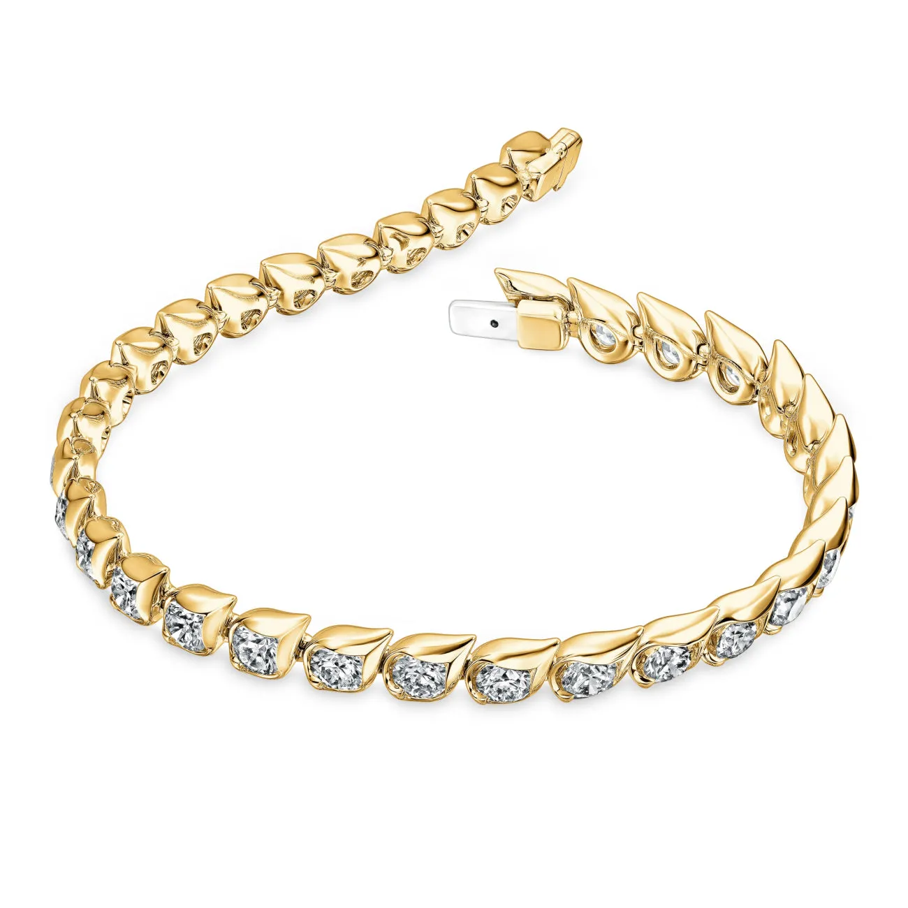 LU Droplet 18K Yellow Gold Diamond Bracelet