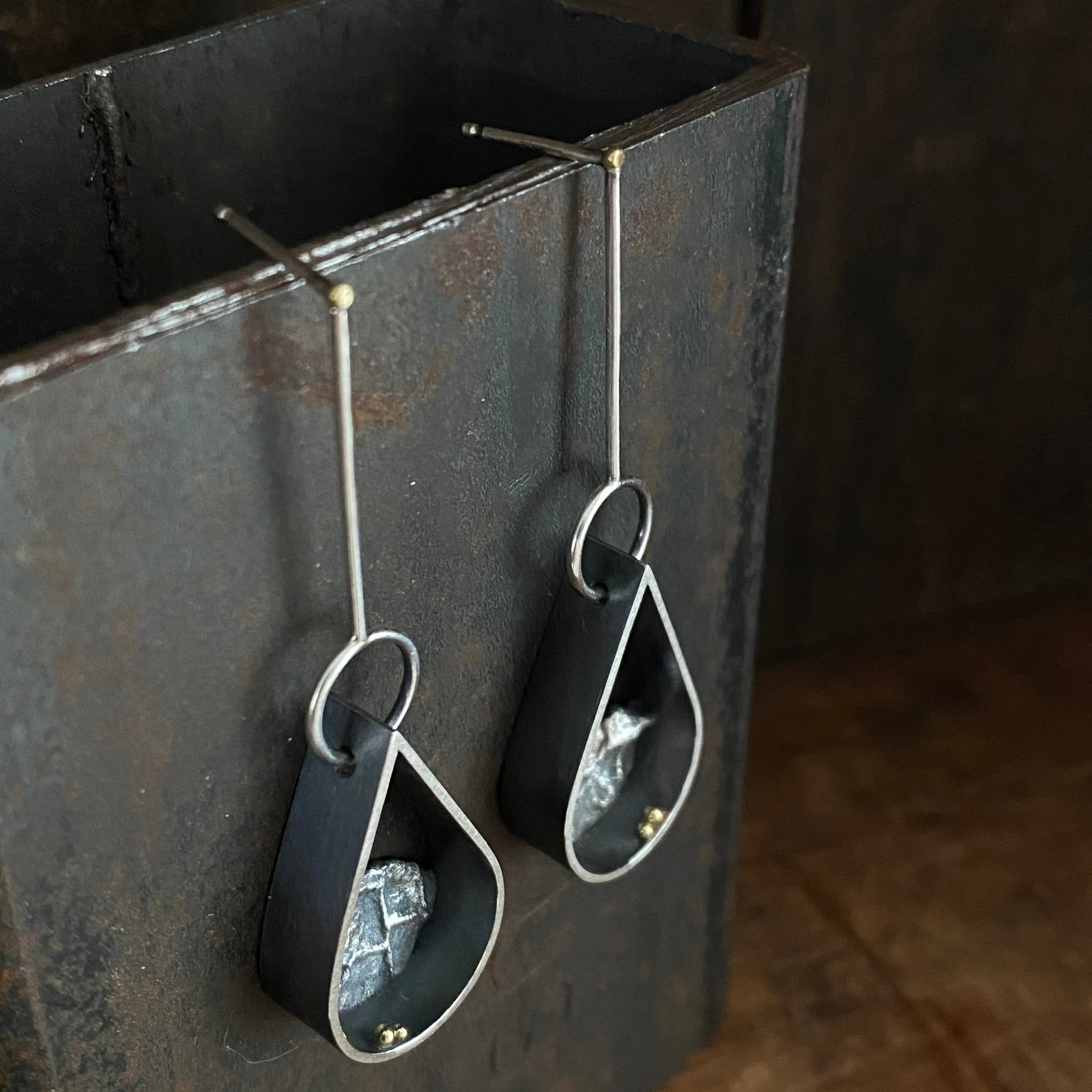 Lunar Teardrop Earrings