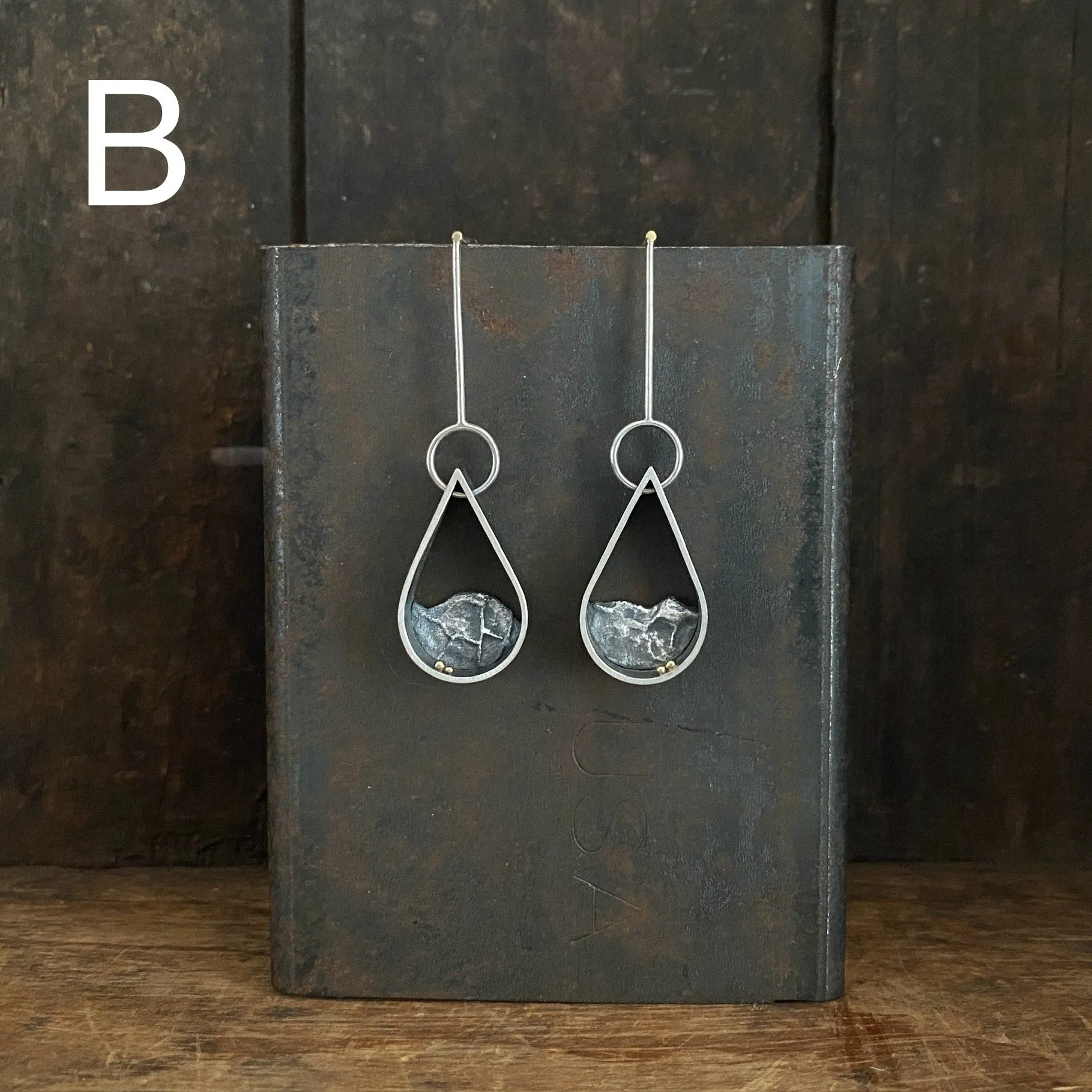 Lunar Teardrop Earrings