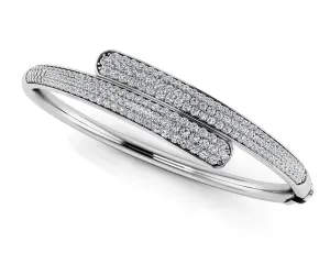 Luxe Lab-Grown Diamond Bangle with 2.24 ct.(finished) 1.2mm, 1.4mm, 1.6mm
